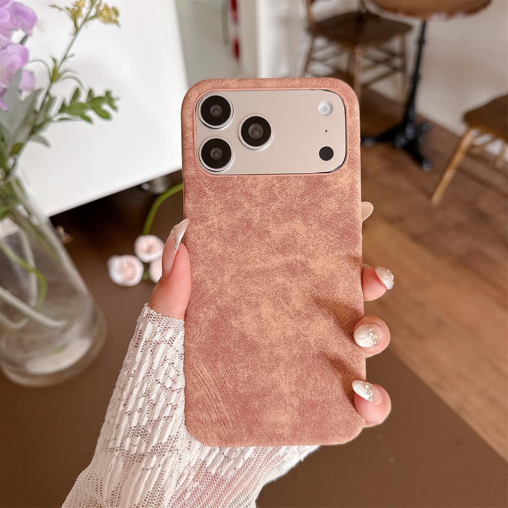 Ретро Чехол из овчины Для Для Iphone 17 Air 16 1 14 13 12 11 Pro Max Plus Бизнес Матовый Противоударный Безрамочный Охлаждающий Чехол