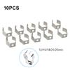 10pcs Stainless Steel Spring Terry Tool Clips for Efficient Tool Organization