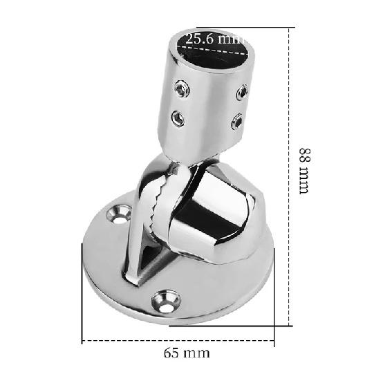 Marine Adjustable 316 Stainless Steel Boats Radio Antenna Ratchet Deck Base For Kayak Canoe Fashing Boat Rafting Accessories