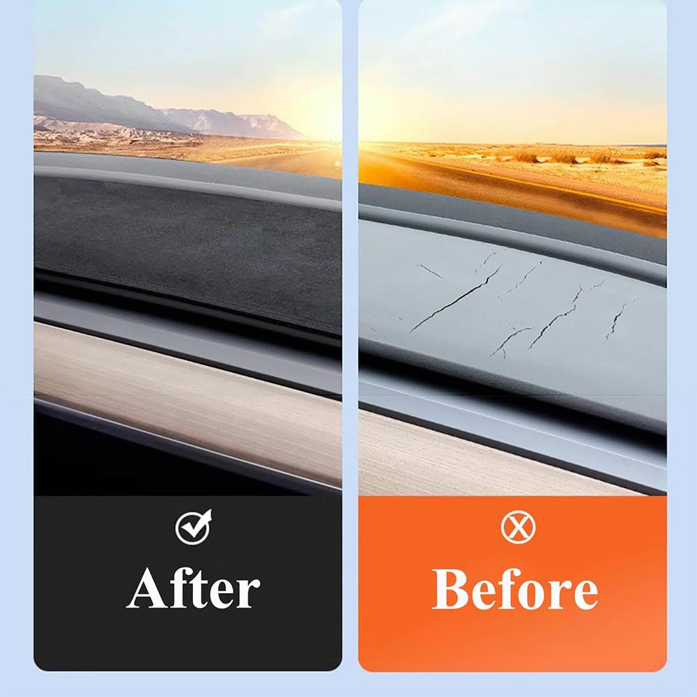 Anti-UV Dashboard Cover For Tesla Model 3 Y S Highland 2024 2023 2022 2021 2020 Center Console Dash Mat Protector Pad Sunshade