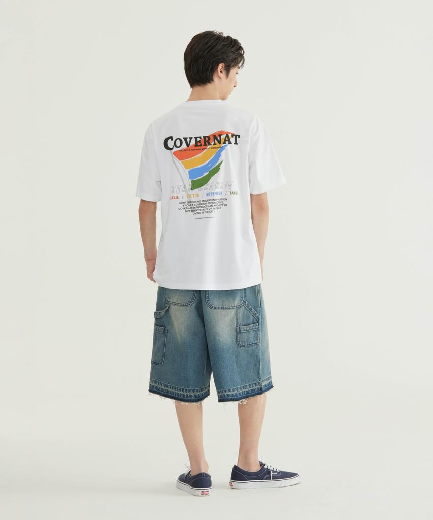 COVERNAT Cool Cotton Flag Graphic T-Shirt Black