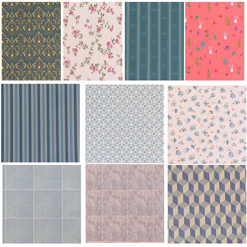 1:12 29*21Cm Dollhouse Miniature Kitchen Bathroom Living Room Floor Wall Paper