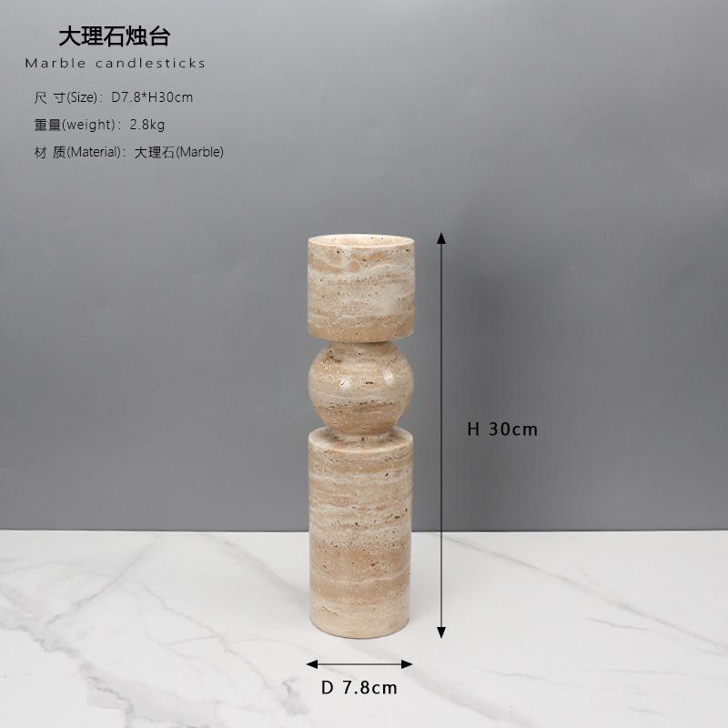 Домашний декор Мраморный подсвечник тумба под телевизор настольные украшения подсвечник свадебное украшение подсвечники декор для стола