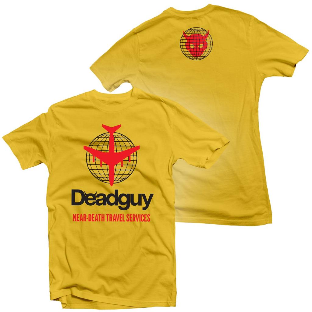 Deadguy Near Death Travel Services Heavy Metal Rock Band Style Summer Casual TShirt Unisexs and Womens Luxury Logo