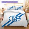 Schalke Bedding Quilt Set Quilt Cover Pillowcase Home Decoration Birthday Gift (1 * duvet cover + 2 * pillowcase, without core)