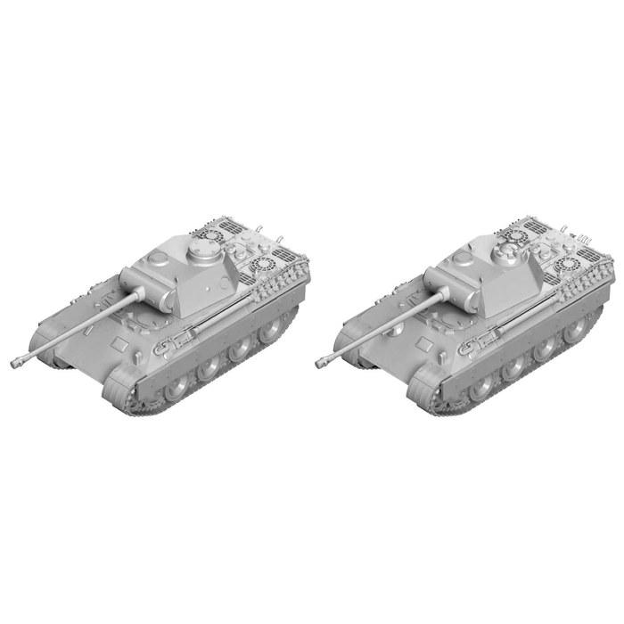 Pit Road 1/144 Серия SGK Немецкий Танк Пантера Типа D/A 3-упаковка Пластиковая Модель SGK10 Цветной Литье 6см x 2см x 1см (Масштаб 1/144)