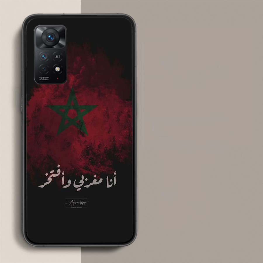 Чехол для телефона с флагом Марокко для футбола Для Redmi Note 14+ 13 Pro Plus 14C 13C 12C 12 10A 10C 10 9 8 9A 9C 9T 8A 7 Pro Xiaomi Capa Cover