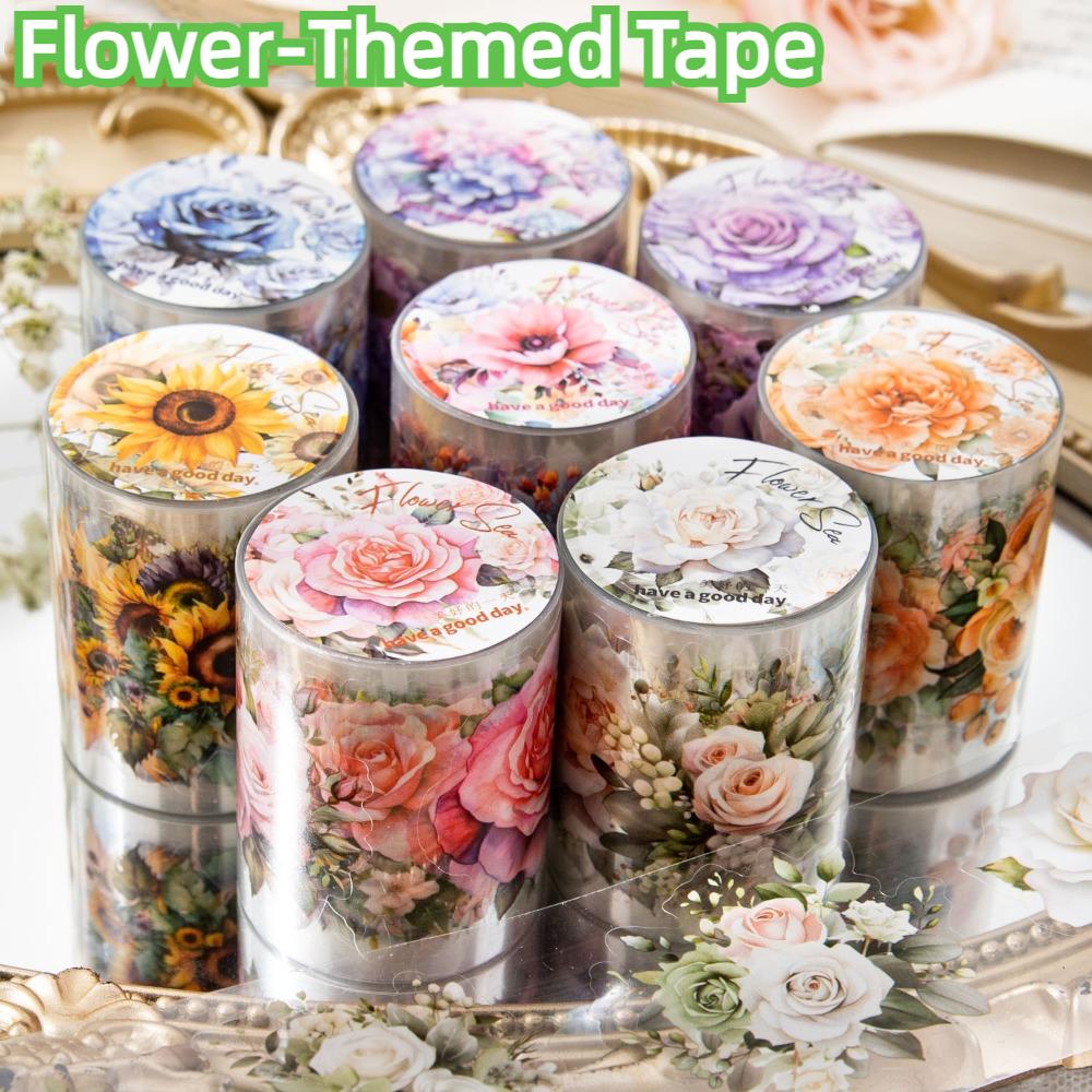 Plant Flower Lovers PET Washi Tape Mr.Paper Masking Tape DIY Sticker Set