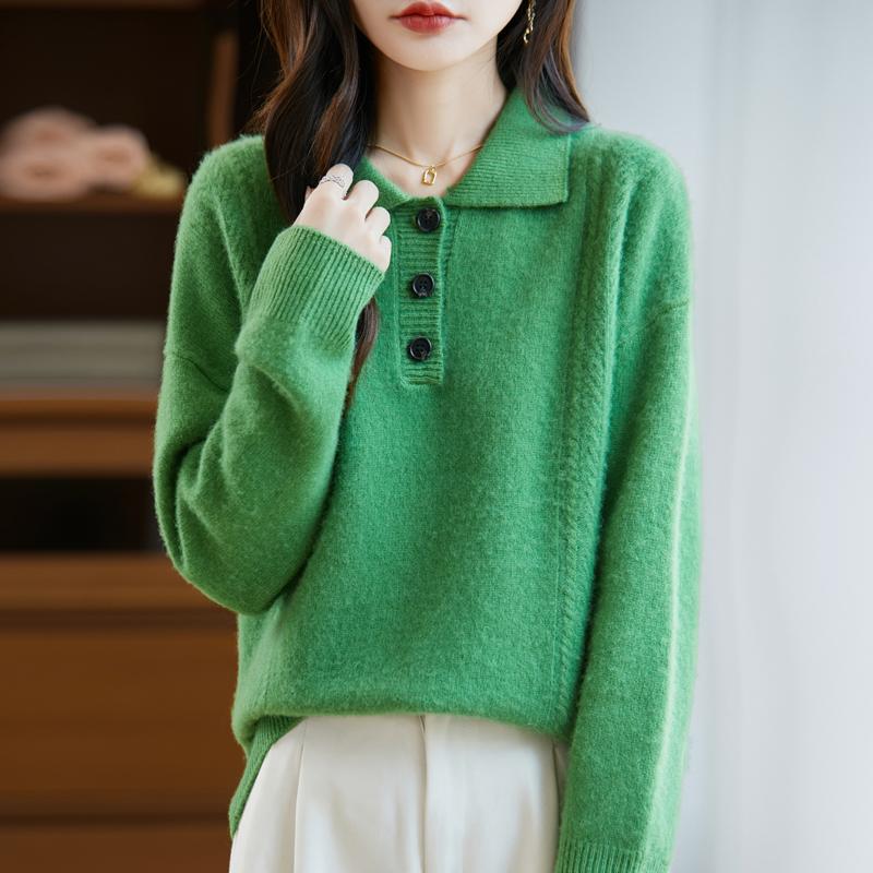 Женский кашемировый свитер Qinghe кашемир 30% кашемир 70% шерсть осенне-зимний пуловер теплый и модный