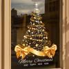 Large Christmas Tree Window Clings,Static Cling Decals 23.6x37 Inch, Removable Reusable Vinyl Stickers For Glass Door Home Offices Holiday Decor