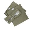 Serviettes De Table - Romarin - 40x40 Cm - 100% Gaze De Coton - Vert Romarin - OEKO-TEX
