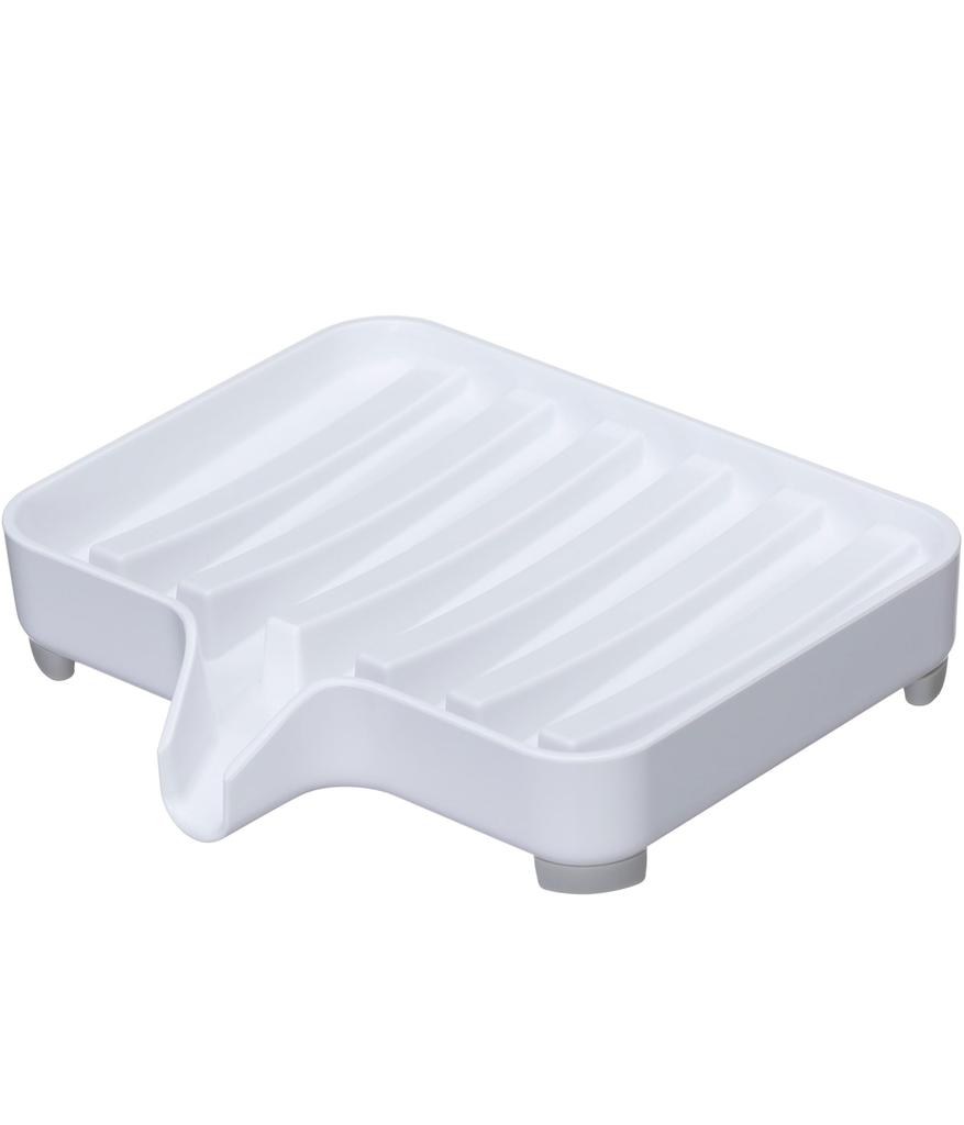 Мыльница Yamazaki Jitsugyo 3249 с водяным потоком, мыльница с туманом, белая