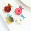 New Korean Style Versatile Acrylic Flower Brooch, Simple Pin, Personalized and Cute Chest Flower