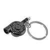 Car Auto Turbo Keychain Sleeve Spinning Turbine Turbocharger Key Chains Keyfob