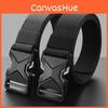 Fashionable Buckle Alloy Men Nylon Woven Waist Belt For Daily And Outdoor Use