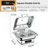Electric Chafing Dish Adjustable Temp Roll Top Food Warmer Temp Display Catering Buffet Stove Stainless Steel Buffet Servers