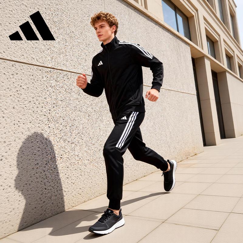adidas Унисекс БОКСОВЫЙ спортивный костюм с 3 полосками, куртка и брюки, черный/белый TR30JR1BX+TR30P1R1BX