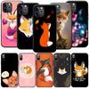 GX110 Kawaii Cute Fox силиконовый мягкий чехол для iPhone 13 12 Mini 11 Pro XS Max XR X 8 7 6 6S Plus 5 5S SE 2020
