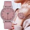 Arabic Numeral Wristwatches for Women, Luxury Casual Leather and Quartz Watches Watch for Dropshipping