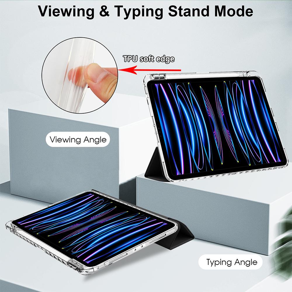 Модели для нового iPad M5 11 13 дюймов Pro 6-го поколения A3361 A3362 A3357 A3358 A3359 Акриловый HD чехол с держателем для стилуса