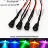 6MM Super Bright LED Indicator Light with Black Plastic Cover - Compatible with 3V, 6V, 12V, 24V, 36V.