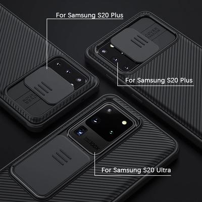 NILLKIN для Samsung Galaxy S21 S20/S21 Ultra/Plus S20 FE A51 A71 Note 20 Ultra Чехол, Защита объектива камеры, Сдвижная защитная крышка