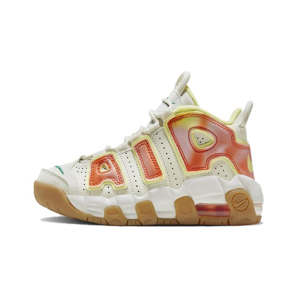 Nike Air More Uptempo Амортизация Термосредний верх Детские Баскетбольные Кроссовки Белый Детские FB7704-100