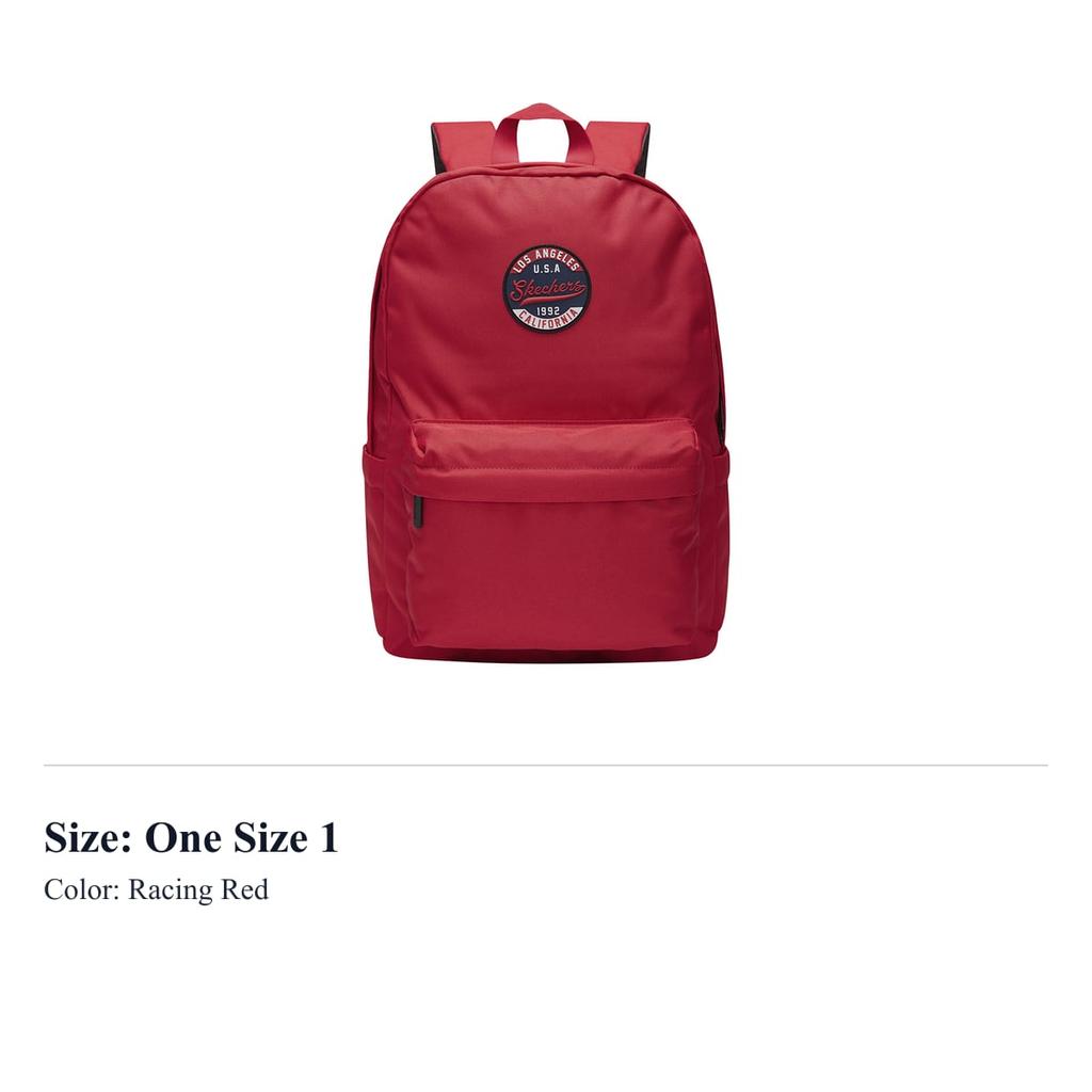 Skechers Fabric Student Backpack Regular Unisex Race Red L419U033-005G