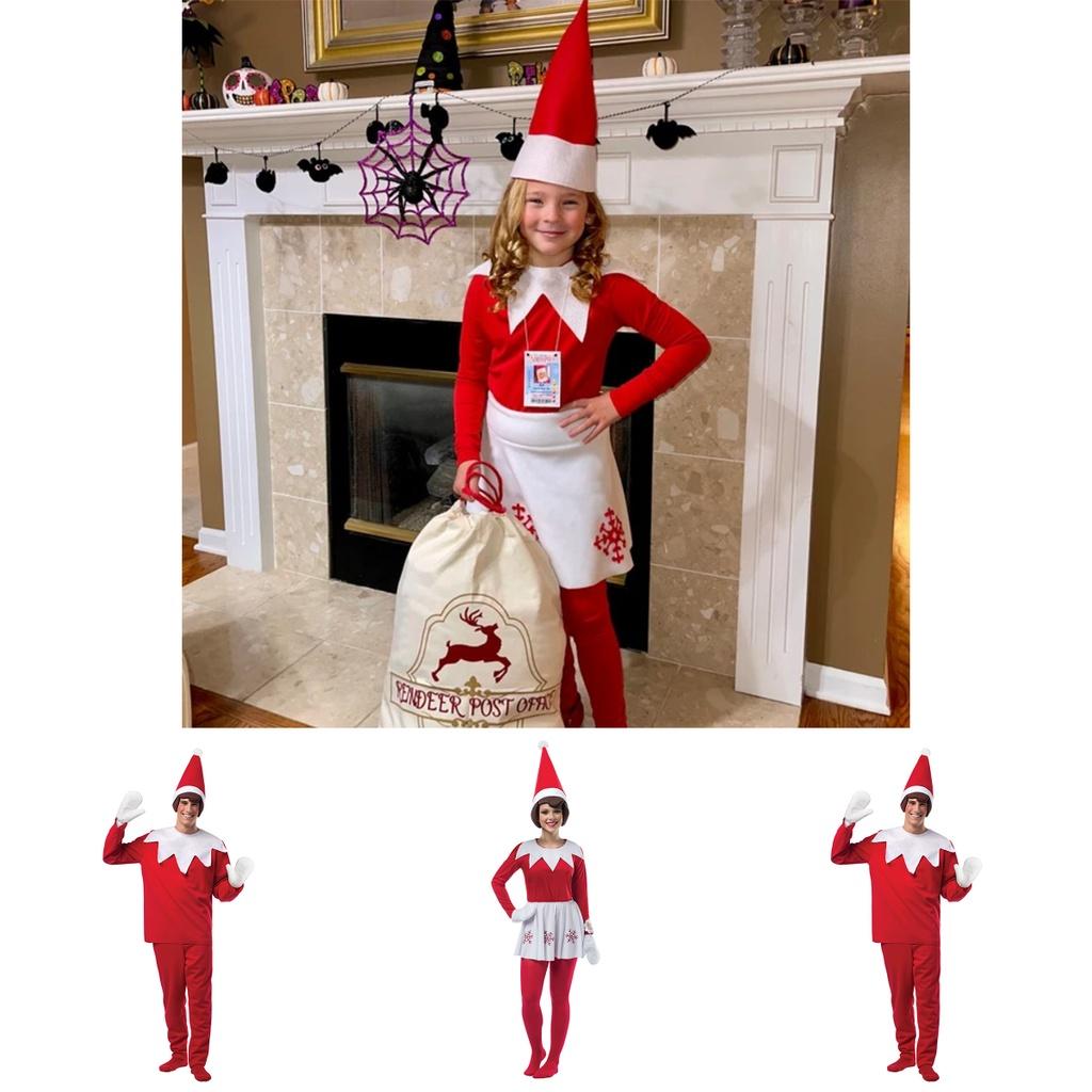 Soft And Breathable Cotton Elf On The Shelf Costume For Halloween