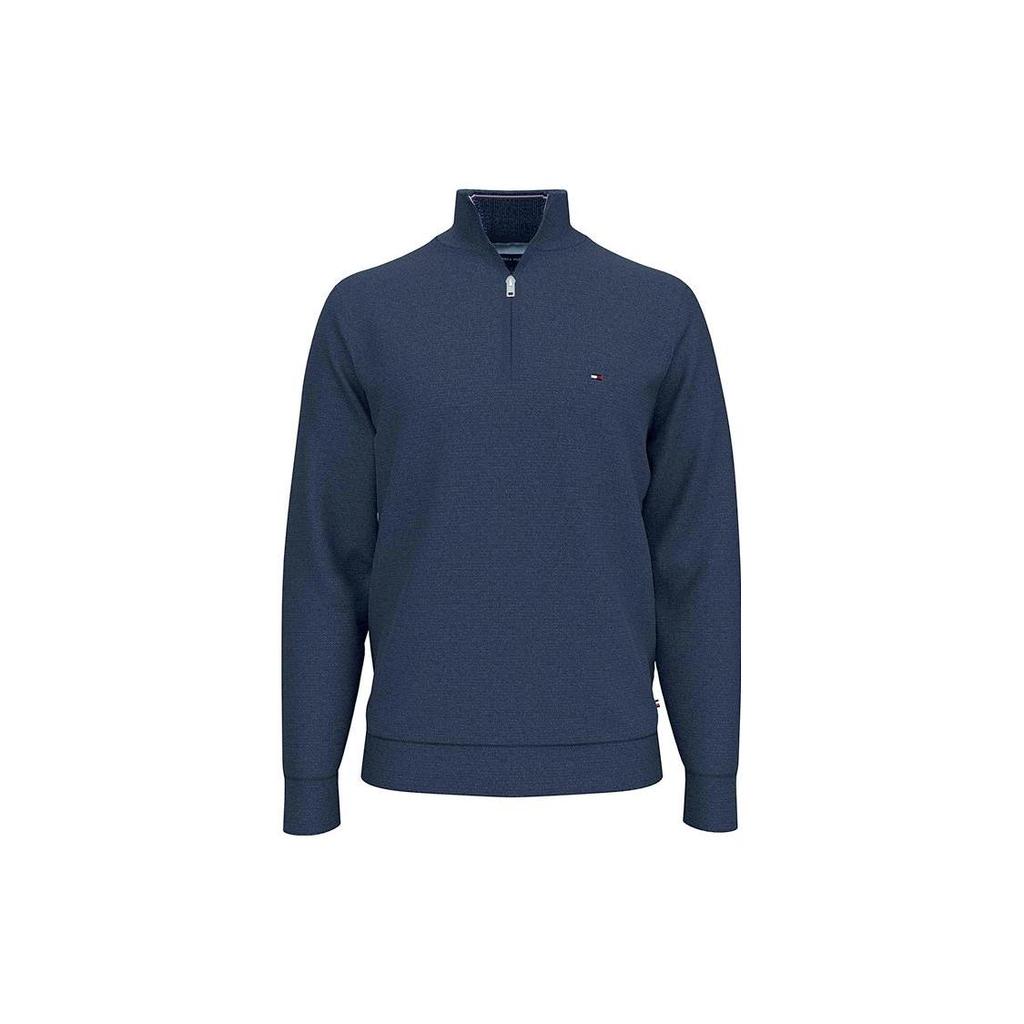 Tommy Hilfiger Sweatshirts Men's Navy Blue Stand Collar Moderate Regular 78C6087-079