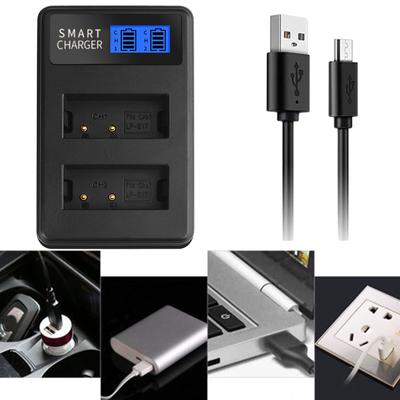 LP-E17 LPE17 USB LCD двойное зарядное устройство для аккумулятора Canon EOS 200D M3 M6 750D 760D T6i T6s 800D 8000D Kiss X8i Camera