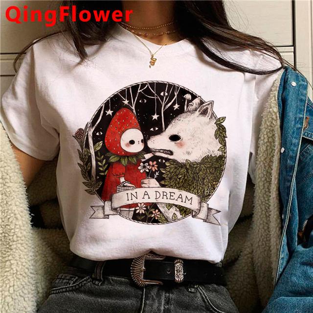 Kawaii футболка с грибами, женская одежда kawaii, уличная одежда 2021 года, японская винтажная летняя верхняя одежда в стиле Харадзюку