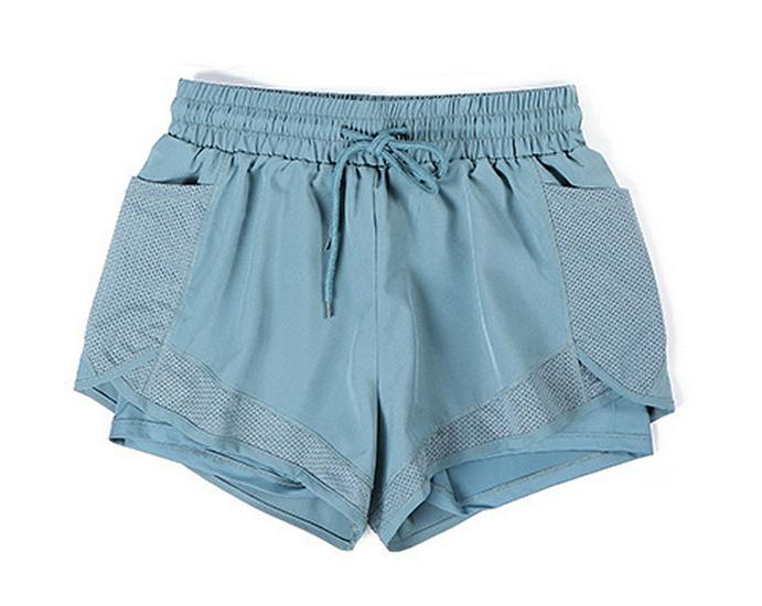 Женский летний комплект из трех предметов для йоги: Эластичная, быстросохнущая, дышащая и легкая спортивная одежда для фитнеса, бега и йоги.