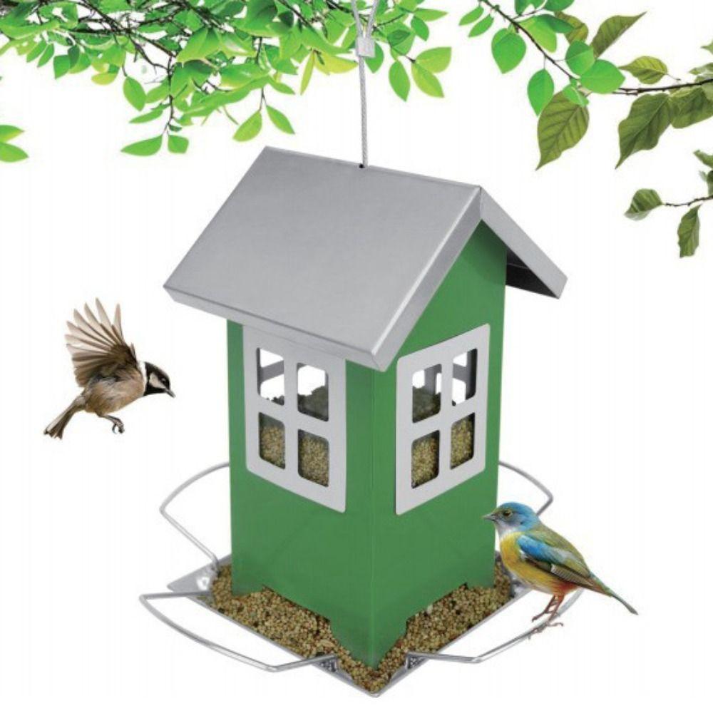 Прочная кормушка для птиц, симпатичный дозатор корма для птиц, инструмент для выращивания птиц, кормушка для птиц на открытом воздухе