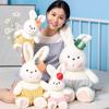 Cute Cute Little Bunny Doll Plush Toy Little White Rabbit Doll Children Soothing Cloth Doll Girl Birthday Gift