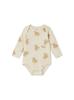 Gelato Pique Baby Long Sleeve Bodysuit PBCO259085 BEG 80