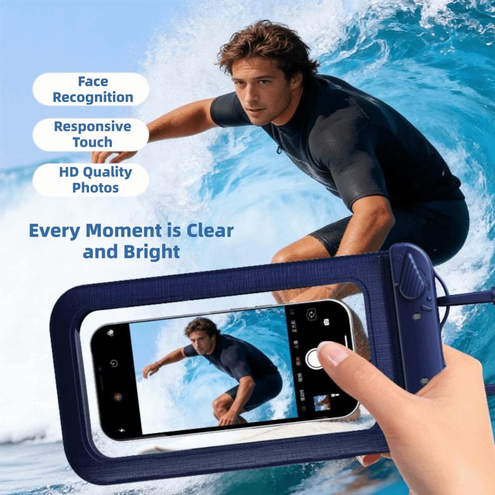 with Hang Rope Waterproof Phone Case 7.5 Inch Phone Waterproof Pouch Touch Screen Case Swimming