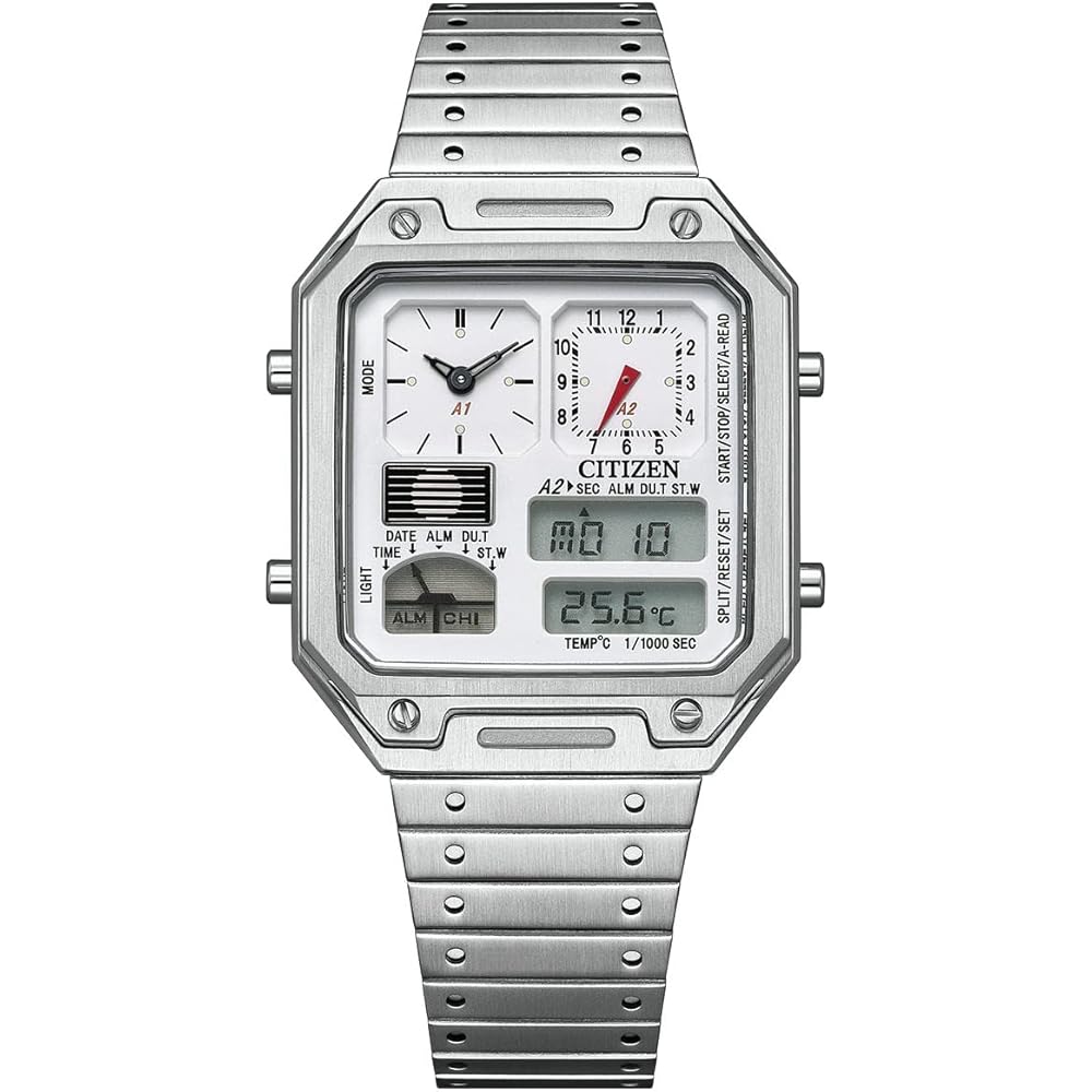 Citizen Record Label JG2120-65A Thermo Sensor White Watch for Men and Women