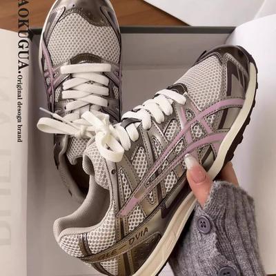 Женские кроссовки для тренировок Agande на мягкой подошве, новинка 2025 года, спортивная и повседневная обувь для бега, сетчатые дышащие кроссовки-папы