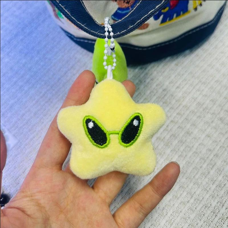 1/2Pcs New Cartoon Cute Star High Beauty Plush Doll Pendant Mobile Phone Rope Bag Pendant Car Keychain Versatile Birthday Gift