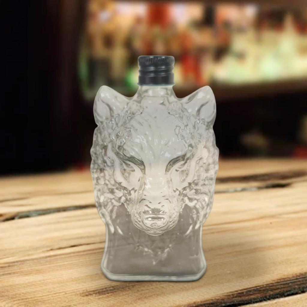 Funny Animal Whiskey Decanter, Wolf Elephant Deer Owl Shaped Engraved Whiskey Glasses, Unique Wine Bottle