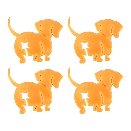 4 шт. Зажим для хлеба в виде кошачьей попы, многоразовые зажимы для пакетов с кошачьим и собачьим кормом, 3D-печать, забавные завязки для хлеба в форме кошачьей и собачьей попы, подарки для любителей кошек