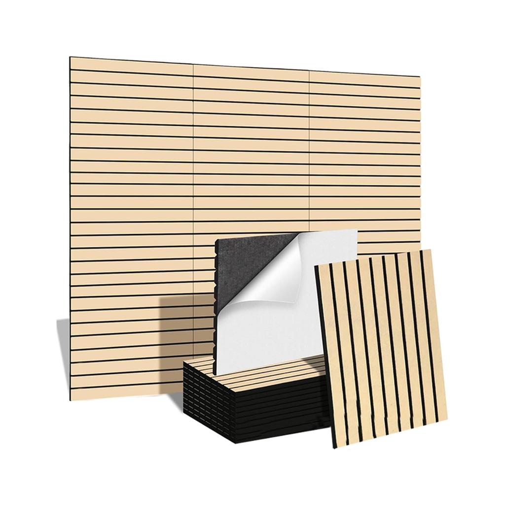 Звукопоглощающие панели Raisme, Набор из 6 штук, Шерсть, Звукоизоляция, Легкий DIY, Стиль обоев-плитки, Подходят для аренды, Стильные звукоизоляционные доски для