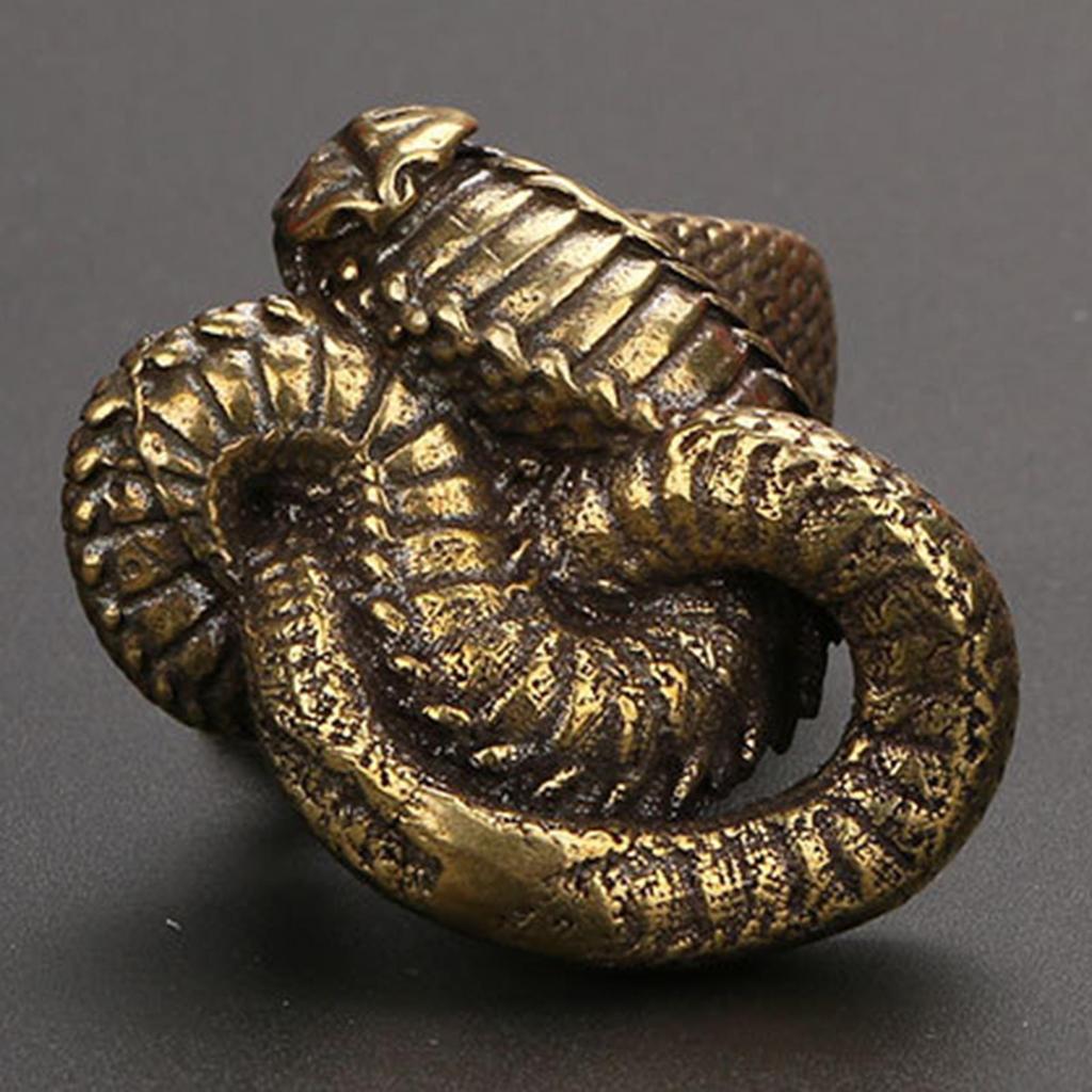 Зодиакальные фигурки змей, миниатюрный орнамент, статуя, настольное медное ремесло