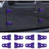 8 шт. Накладки на дверные петли Аксессуары для 2018-2024 2025+ Jeep Wrangler JL JLU Для -2024 2025+ Jeep Gladiator JT (фиолетовый)