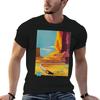 Santa Fe Vintage Travel Poster Tshirt Classic Graphic Short Sleeve Top