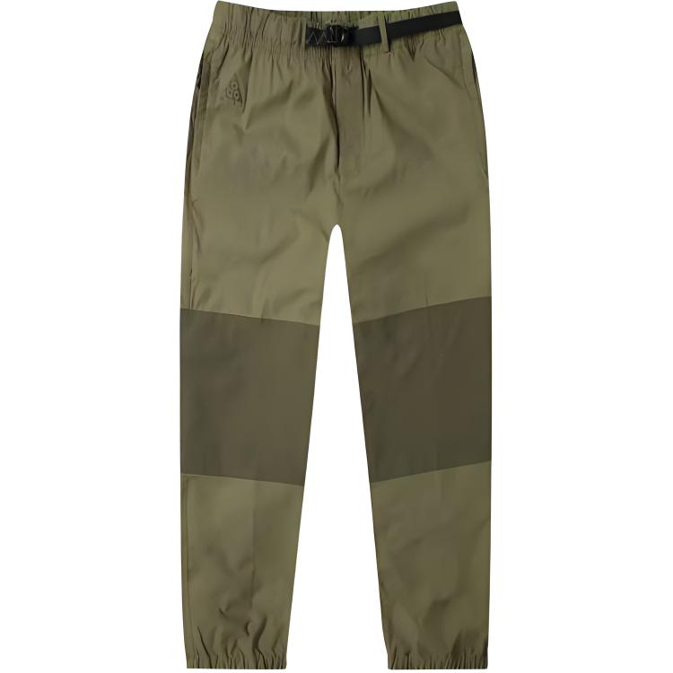 Nike Color Block Loose Fit Casual Pants Men Bottoms Green CD4541-222