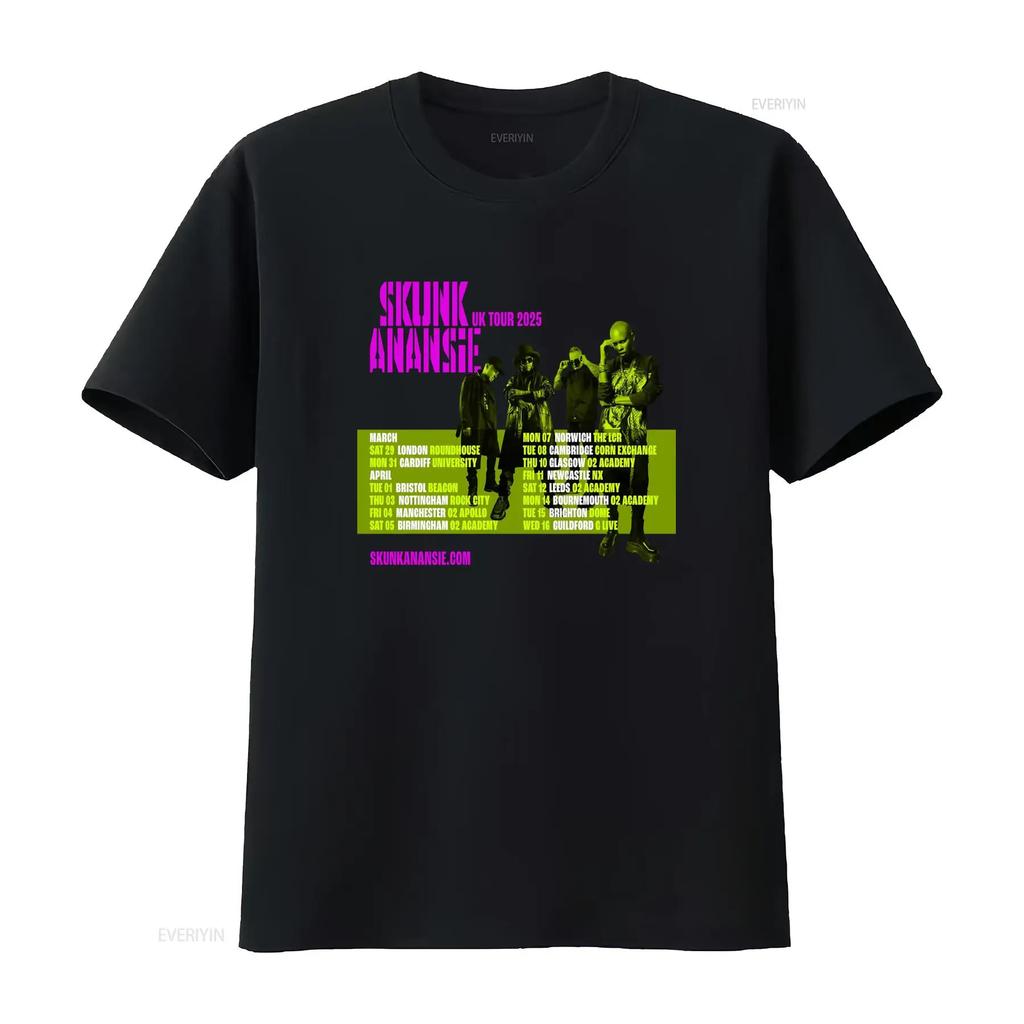 Skunk Anansie Band UK Tour 2025 T Shirt Full Size S 5XL vintage Washed Top For Everyday Wear Unisex Stretched fashion
