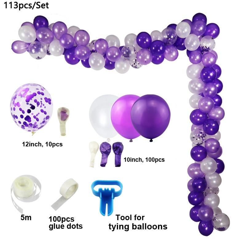 Baby Shower Decorations Macaron White Pink Blue Gold Balloon Arch Kit Wedding Birthday Boy Or Girl Gender Reveal Party