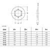 350pcs/box M2.5-M10 External Circlip Self-Locking Retaining Clip Push On Shaft Bearing Snap Ring Washer Kit Set Black 65mn Steel